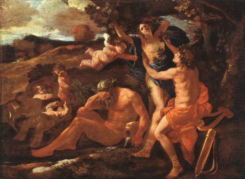Nicolas Poussin Apollo and Daphne china oil painting image